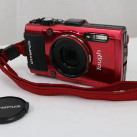 【返品保証】 オリンパス Olympus Tough TG-3 レッド バッテリー付き コンパクトデジタルカメラ e13600