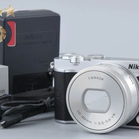 【中古】Nikon ニコン 1 J5 シルバー 標準パワーズームキット シャッター回数僅少
