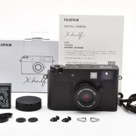 【返品保証】★新品級★フジフイルム FUJIFILM X half X-HF1 ブラック★ L718#8091