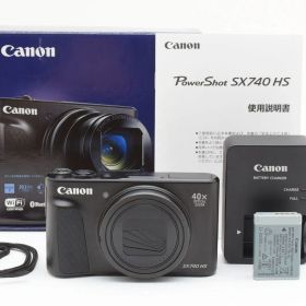 【返品保証】★極上品★キヤノン Canon PowerShot SX740 HS ブラック★ L728#8142