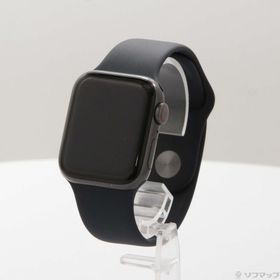 (中古)Apple Apple Watch Series 6 GPS + Cellular 40mm スペースグレイアルミニウムケース ミッドナイトスポーツバンド(377-ud)