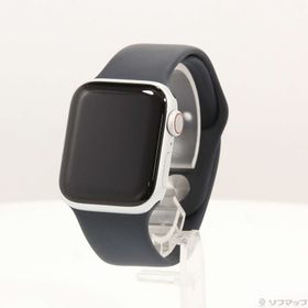 (中古)Apple Apple Watch Series 6 GPS + Cellular 40mm シルバーアルミニウムケース ミッドナイトスポーツバンド(269-ud)