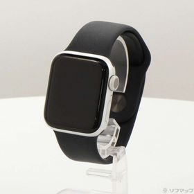 (中古)Apple Apple Watch Series 6 GPS 40mm シルバーアルミニウムケース ミッドナイトスポーツバンド(352-ud)