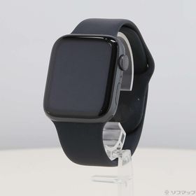 (中古)Apple Apple Watch Series 6 GPS 44mm スペースグレイアルミニウムケース ブラックスポーツバンド(251-ud)