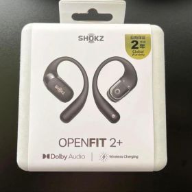 SHOKZ OPENFIT 2+ 本体 ブラック ワイヤレスイヤホン