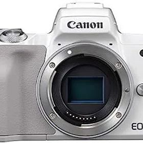 【中古】（非常に良い）Canon ミラーレス一眼カメラ EOS Kiss M ボディー ホワイト EOSKISSMWH-BODY