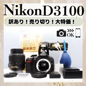 訳あり大特価❗Nikon D3100 レンズセット 一眼レフカメラ スマホ転送