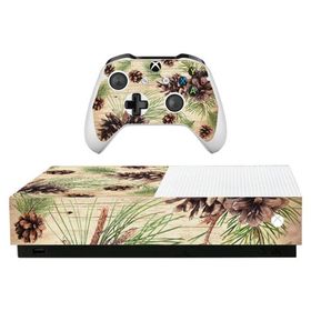 MightySkins Skin for Microsoft Xbox One S All-Digital Edition - パインコラージュ | 保護性、耐久性、ユニークなビニールデカールラップカバー | 貼り付け、