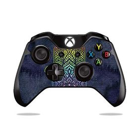 MightySkins Microsoft Xbox One or S Controller 用ビニールスキン「Rainbow Hamsa」保護デカールラップ 着脱簡単