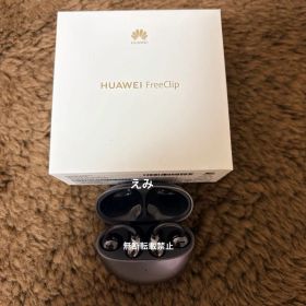 中古 HUAWEI FreeClip フリークリップ 黒 ブラック イヤフォン