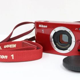 【返品保証】 ニコン Nikon 1 J1 レッド ボディ e13397