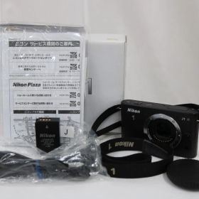 【返品保証】 【元箱付き】ニコン Nikon 1 J1 ブラック バッテリー付き ボディ e13625