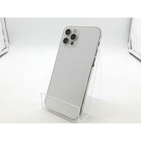 【中古】Apple SoftBank 【SIMロック解除済み】 iPhone 12 Pro 128GB シルバー MGM63J/A【柏】保証期間１ヶ月【ランクC】
