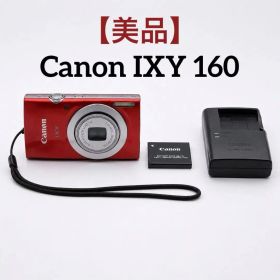 実写有【美品】Canon IXY 160 PC2196 レッド デジタルカメラ