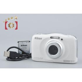 【中古】Nikon ニコン COOLPIX S33 ホワイト コンパクトデジタルカメラ