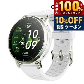 アマズフィット アクティブ 3 プレミアム 充電式クォーツ スマートウォッチ ブランド メンズ レディース ランニングウォッチ Bluetooth Amazfit SP170082-C249 デジタル ブラック ホワイト 黒