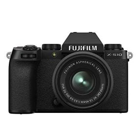 【中古】富士フイルム(FUJIFILM) ミラーレスデジタルカメラ X-S10 レンズキット(XC15-45) F X-S10LK-1545 ブラック