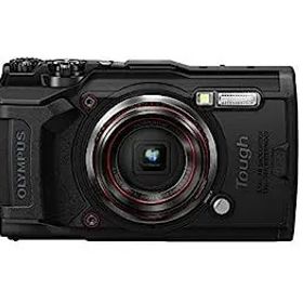 【中古】OLYMPUS デジタルカメラ Tough TG-6 ブラック 1200万画素CMOS F2.0 15m 防水 100kgf耐荷重 GPS 内蔵Wi-Fi TG-6BLK