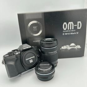 【中古・美品】OLYMPUS OM-D E‑M10 Mark IV EZダブルズームキット ブラック ミラーレス一眼カメラ