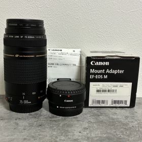 ⭐️美品⭐️Canon EF 75-300 USM & EF-EOS M アダプター