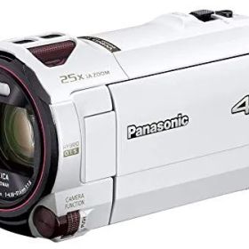 【中古】パナソニック 4K ビデオカメラ VX992M 64GB 光学20倍ズーム ピュアホワイト HC-VX992M-W