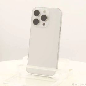 ソフマップ 〔中古品〕 iPhone15 Pro 128GB ホワイトチタニウム MTU83J／A SIMフリー【348】