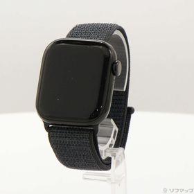 (中古)Apple Apple Watch Series 10 GPS 42mm ジェットブラックアルミニウムケース インクスポーツループ(269-ud)