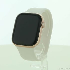 (中古)Apple Apple Watch Series 10 GPS + Cellular 42mm ローズゴールドアルミニウムケース ライトブラッシュソロループ(348-ud)