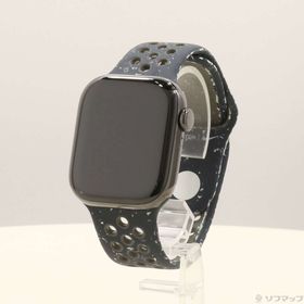 (中古)Apple Apple Watch Series 10 GPS + Cellular 42mm スレートチタニウムケース ミッドナイトスカイNikeスポーツバンド(348-ud)