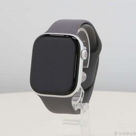 (中古)Apple Apple Watch Series 10 GPS 46mm シルバーアルミニウムケース ストーングレイスポーツバンド(262-ud)