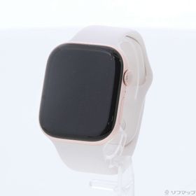 (中古)Apple Apple Watch Series 10 GPS 46mm ローズゴールドアルミニウムケース ライトブラッシュスポーツバンド(198-ud)