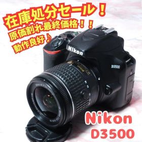✨最終在庫処分✨Nikon D3500✨高性能標準レンズ付 軽量 ショット数少