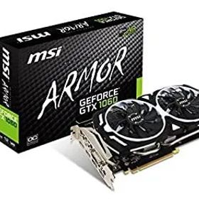 【中古】「非常に良い」MSI Computer GTX 1060 ARMOR 6G OCV1 NVIDIA GeForce GDDR5 DVI/2HDMI/2DisplayPort PCI-Express Video Card [並行輸入品]