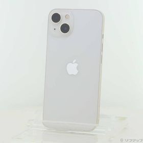 〔中古〕Apple(アップル) iPhone13 128GB スターライト MLND3J／A SIMフリー〔295-ud〕
