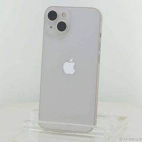 〔中古〕Apple(アップル) iPhone13 128GB スターライト NLND3J／A SIMフリー〔198-ud〕