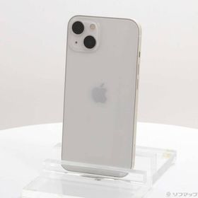 〔中古〕Apple(アップル) iPhone13 128GB スターライト MLND3J／A SIMフリー〔377-ud〕