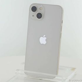 〔中古〕Apple(アップル) iPhone13 128GB スターライト MLND3J／A SIMフリー〔377-ud〕