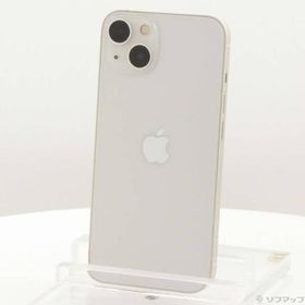 〔中古〕Apple(アップル) iPhone13 128GB スターライト MLND3J／A SIMフリー〔269-ud〕