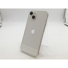 【中古】Apple au 【SIMフリー】 iPhone 13 128GB スターライト MLND3J/A【柏】保証期間１ヶ月【ランクB】