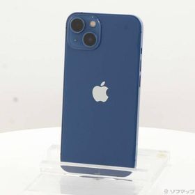 〔中古〕Apple(アップル) iPhone13 128GB ブルー MLNG3J／A SIMフリー〔198-ud〕