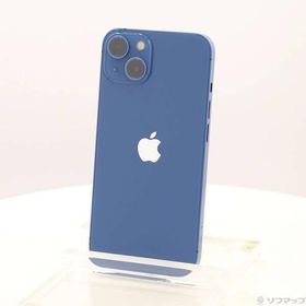 〔中古〕Apple(アップル) iPhone13 128GB ブルー MLNG3J／A SIMフリー〔196-ud〕
