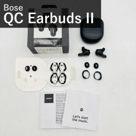 Bose ボーズ QuietComfort Earbuds II 完全ワイヤレスイヤホン 870730-0010 トリプルブラック Bluetooth ノイズキャンセリング マイク付 防滴IPX4 タッチ操作 最大24時間再生 iPhone対応