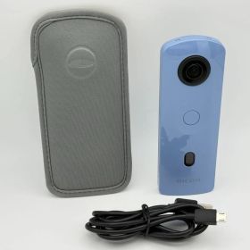 【美品】RICOH THETA SC2 ブルー リコー シータ 360度カメラ R03030