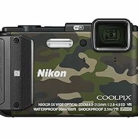 【中古】Nikon デジタルカメラ COOLPIX AW130 カムフラージュグリーン