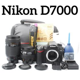 Nikon D7000 ダブルレンズセット 初心者 望遠 バック付き すぐ使える