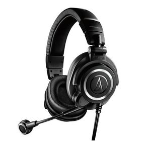 オーディオテクニカ ATH-M50xSTS ヘッドセット ブラック 黒 有線 XLR コンデンサーマイク ヘッドホン部 3.5mmTRS接続