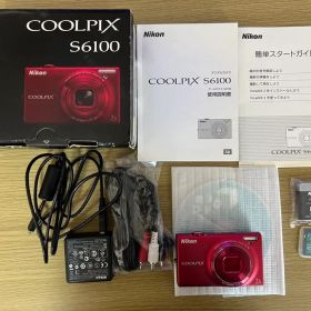 Nikon COOLPIX S6100 赤 デジタルカメラ 動作確認済