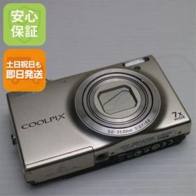 美品 COOLPIX S6100 シャンパンシルバー 即日発送 デジカメ Nikon デジタルカメラ 本体 土日祝発送OK 04000
