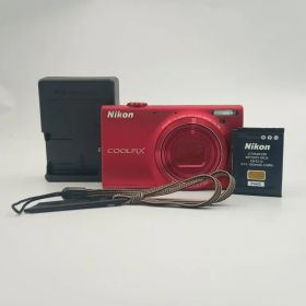 Nikon COOLPIX S6100 Red コンパクトデジタルカメラ 〇