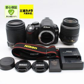 [極上品 | S数9,402回] Nikon D3100 ダブルズームキット 18-55mm + 50-200mm 付属 デジタル一眼レフカメラ #086VV0621